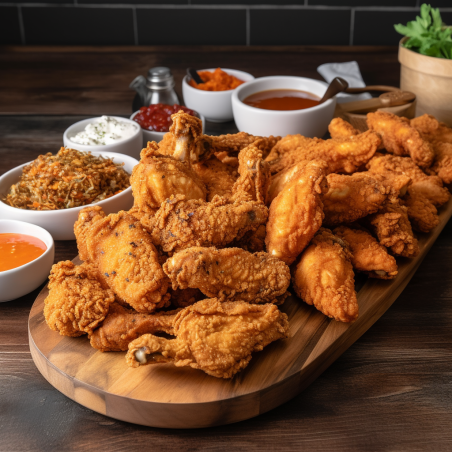 12 Tenders + 12 Hot Wings pour 4 personnes