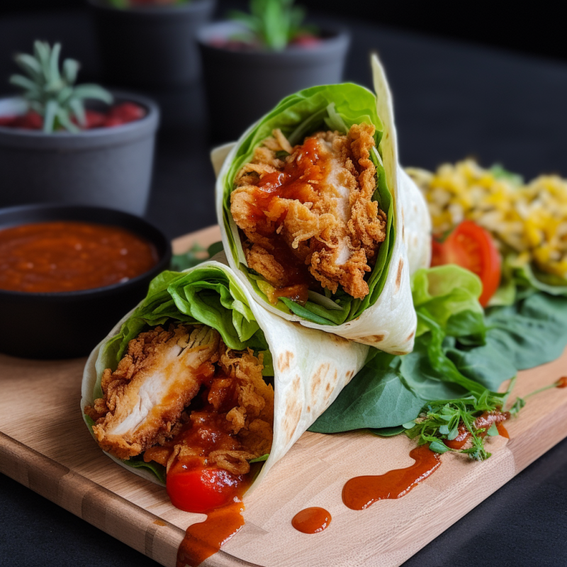 Wrap au poulet croustillant